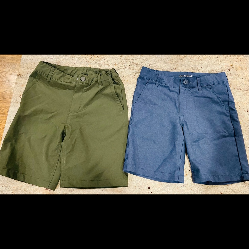 Boys Size 8 Chino/Golf Style Shorts (2 Pairs)